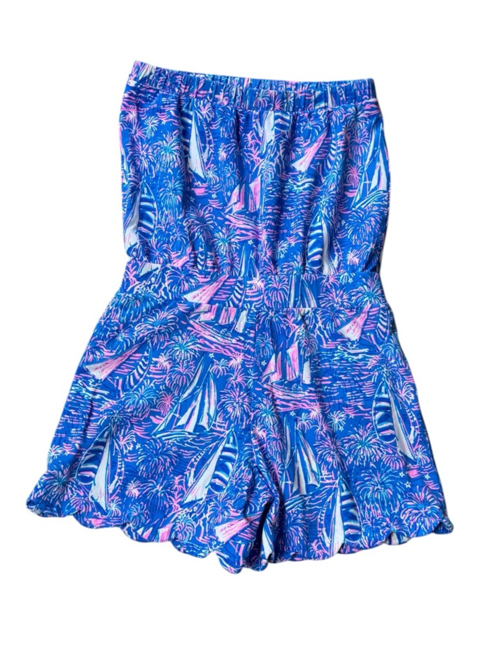 Lilly Pulitzer Jace Strapless Romper size S 004215 - Picture 7 of 13